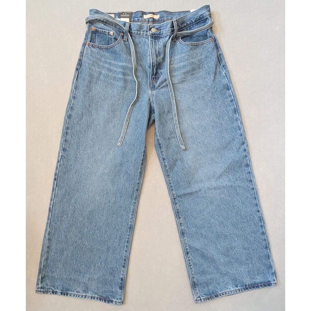 NWT Levi's Premium XL Baggy Straight Women's Jeans Medium Wash 32x31